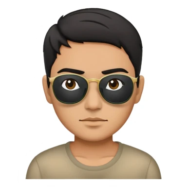 Mexican with dark shades  sticker