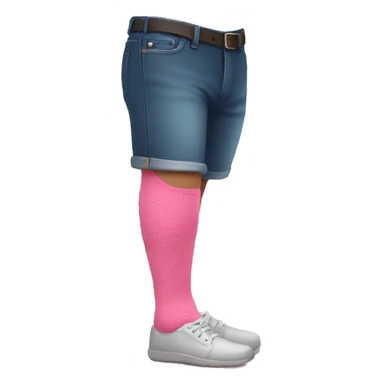 pink leg cast  sticker
