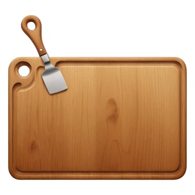 wooden cutting board plain with no face sticker