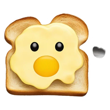 Scrambled egg on toast sticker