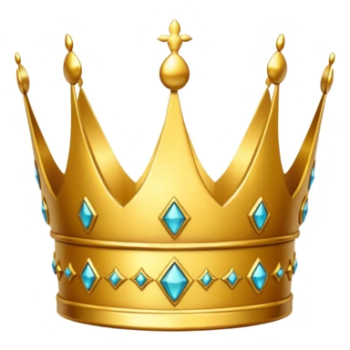 golden crown that is split in the middle sticker