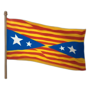 catalan flag sticker