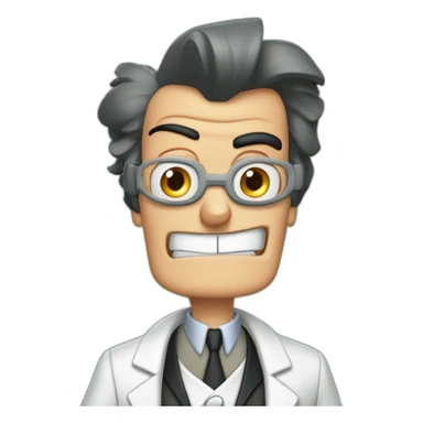 dr doofenshmirtz from phineas and ferb sticker