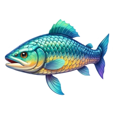 Pike Fish sticker