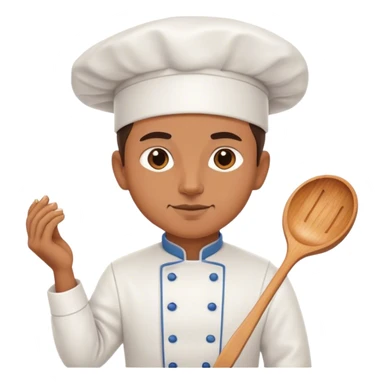 Élégant chef cooking sticker