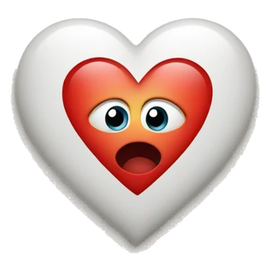 Heart with heart eye  sticker