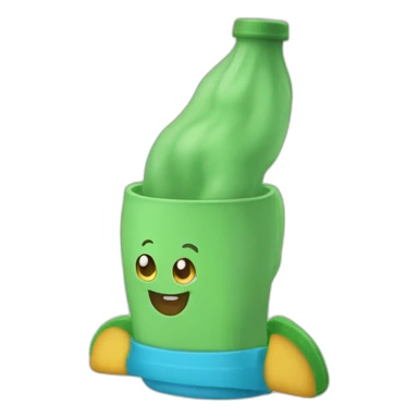 Bobe l’éponge sur une éponge sticker