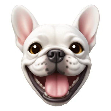 French bulldog smiling sticker