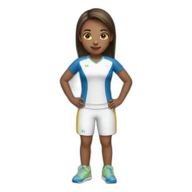 Girl do sport sticker