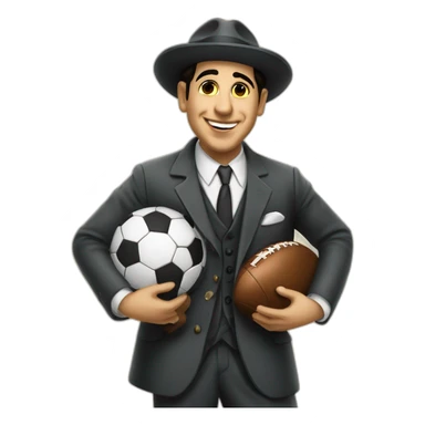 carlos gardel playing footballç sticker
