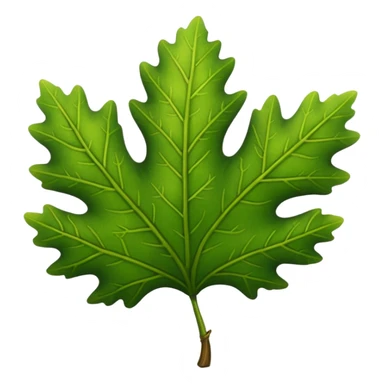 oak leaf sticker