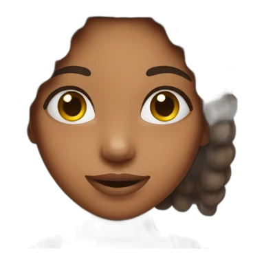 Girl showing love sticker