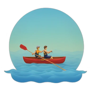 Rowing boat sticker
