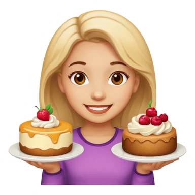 de una chica con postres sticker