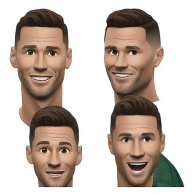 Ronaldo mange Messi sticker