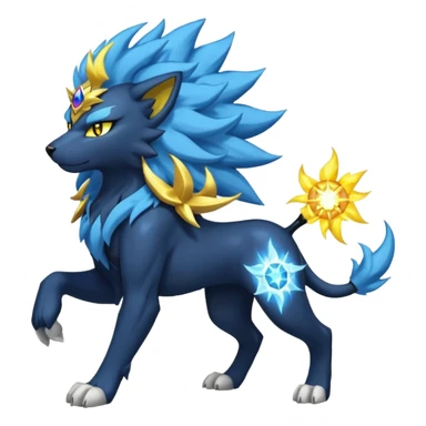 Luxray-Solgaleo-fusion sticker