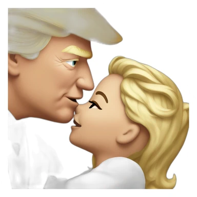 trump kissing his daughter, positivity, inclusiveness sticker