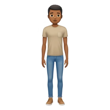 Skinny black man with gyatt full body sticker