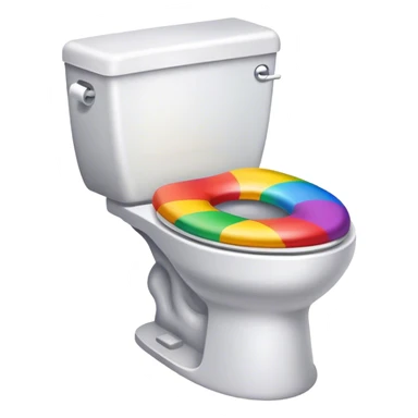 rainbow Poop toilet sticker