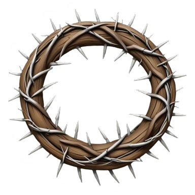 Crown of thorns no person sticker