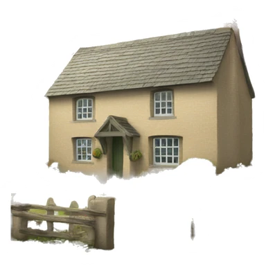 Cottage english sticker