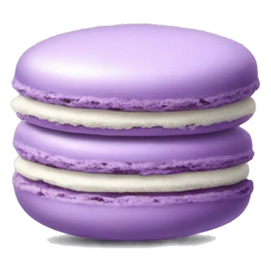 Realistic lilac macaroon sticker