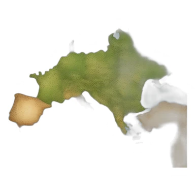 European paper wall map sticker