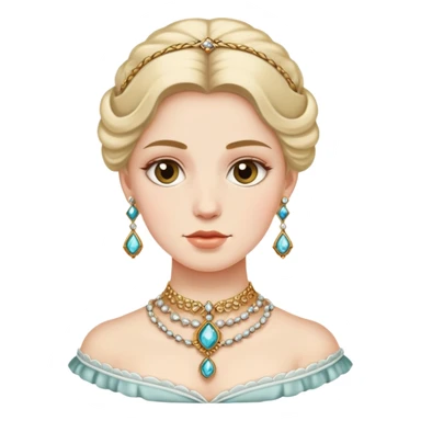 A person from the 1800’s making jewelry  sticker