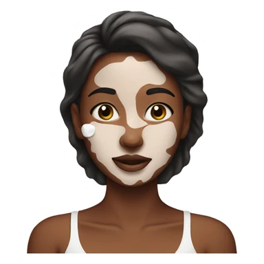 Girl doing a skincare  sticker