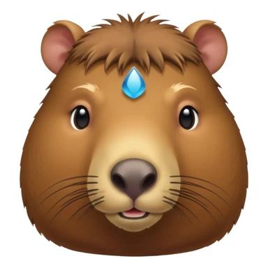 Create a capybara sticker