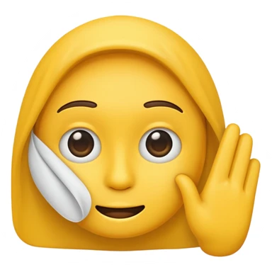 emoji with hand over face  sticker