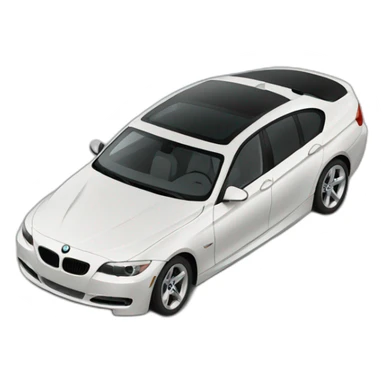 Une voiture bmw sticker