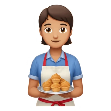 Interim student working in a shop sticker