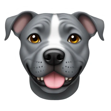 Full grey staffy sticker