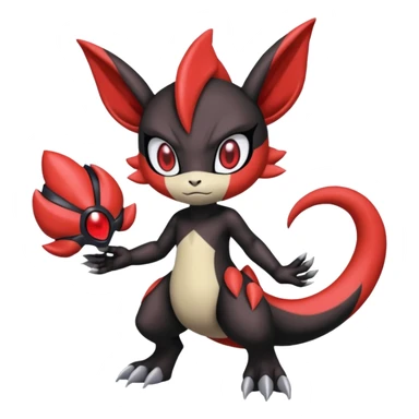 Colorful Cool Badass  Meloetta-Guilmon-Darkrai-Pokémon-Fakémon-fusion-hybrid-creature sticker