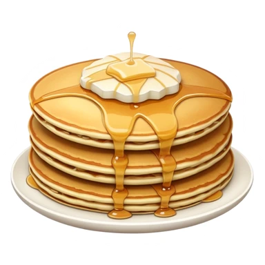 Pancake with sugar top sticker