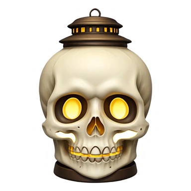 Skull Lantern sticker