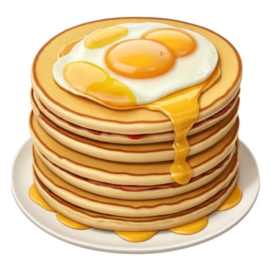 SPAM meat, eggs and pancakes  sticker