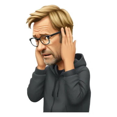 Jurgen Klopp facepalm emoji sticker