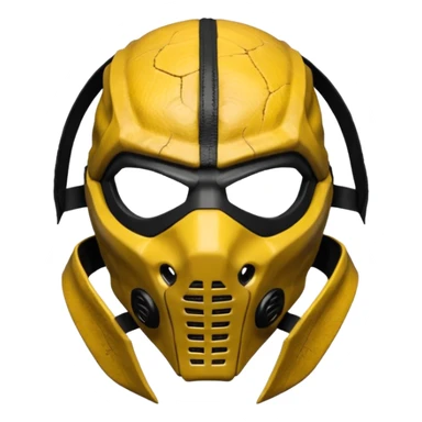 mortal kombat scorpion mask sticker