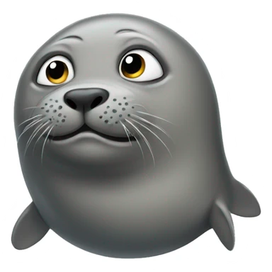 a seal turning it's head and looking awkward sticker