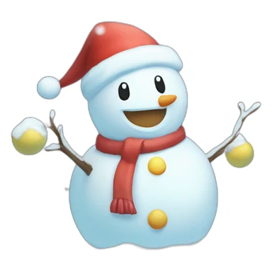 Snowman Statue Epic Mystery Legendary NewYear PokemonTheme Pokeball Snowfall Snowballs sticker