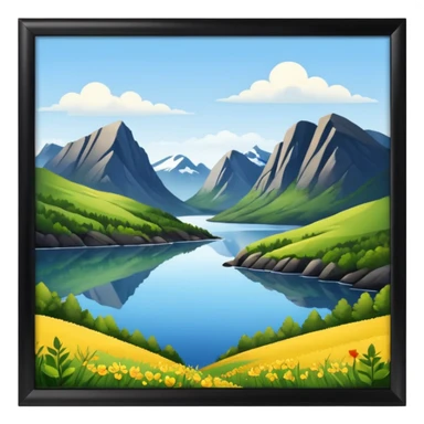 Norwegian nature sticker