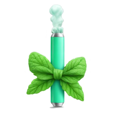 mint vape with a bow  sticker