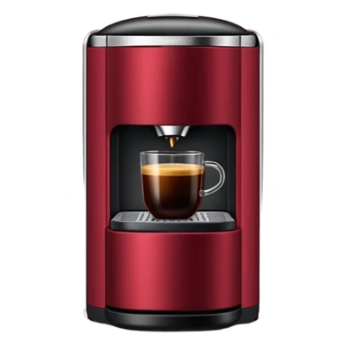Nespresso dark red vertuo coffee pod sticker