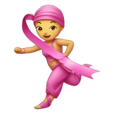 Survivor #BreastCancer Pink ribbon fighting kicking ass sticker