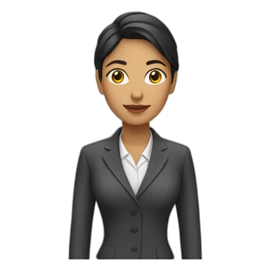 mujer con traje sticker