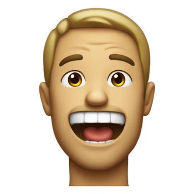 Bad smile face sticker