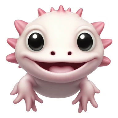 Axolotl blowing a kiss sticker