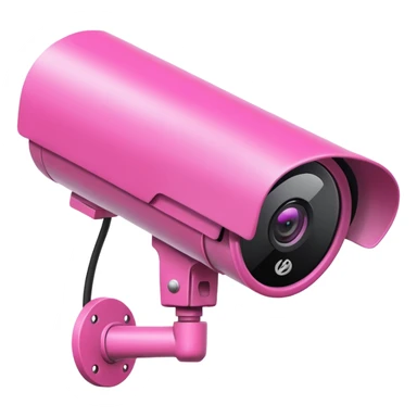Security Camera pink with graffity sticker